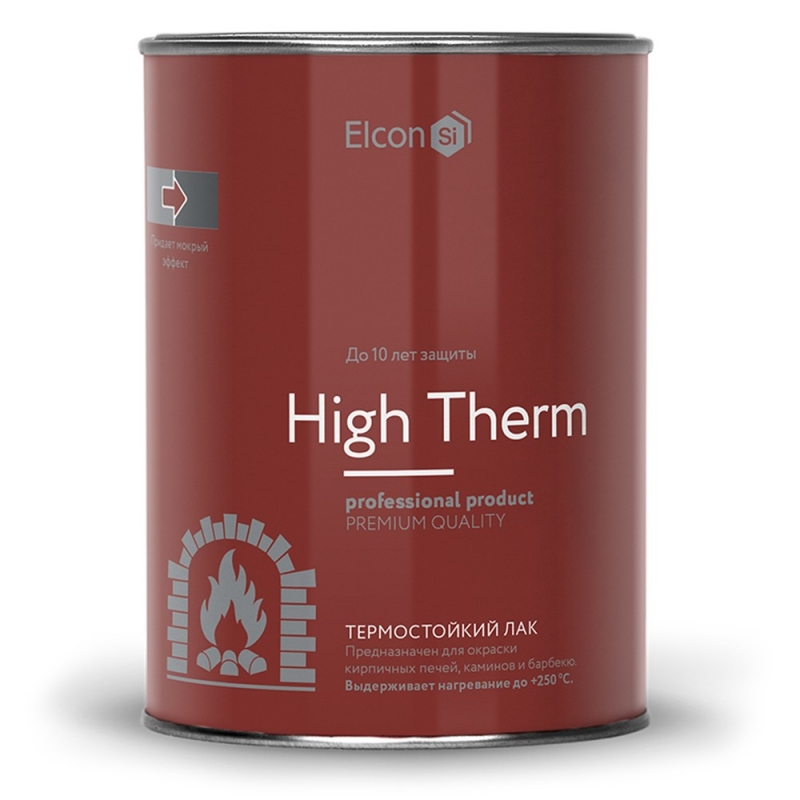 Лак термостойкий Elcon High Therm (банка 0,7 л)