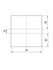 Адаптер котла ПП (430/0,8 мм), 120 мм